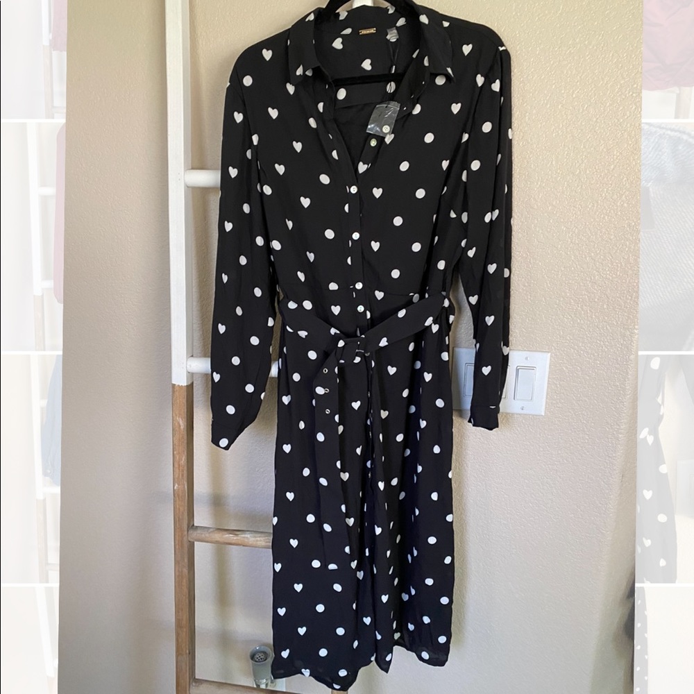 Midi Tahari Long Sleeve Dress